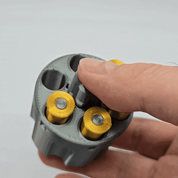 Revolver Cylinder Fidget Spinner Toy 3d model