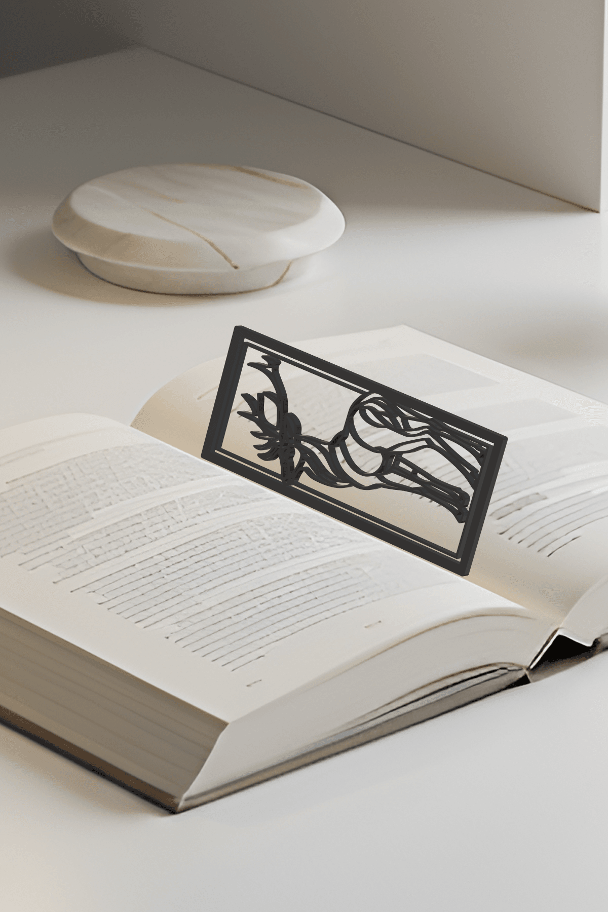 Deer Bookmark, Gift Idea 3d model