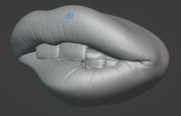 Biting Lip 3d model