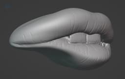 Biting Lip 3d model