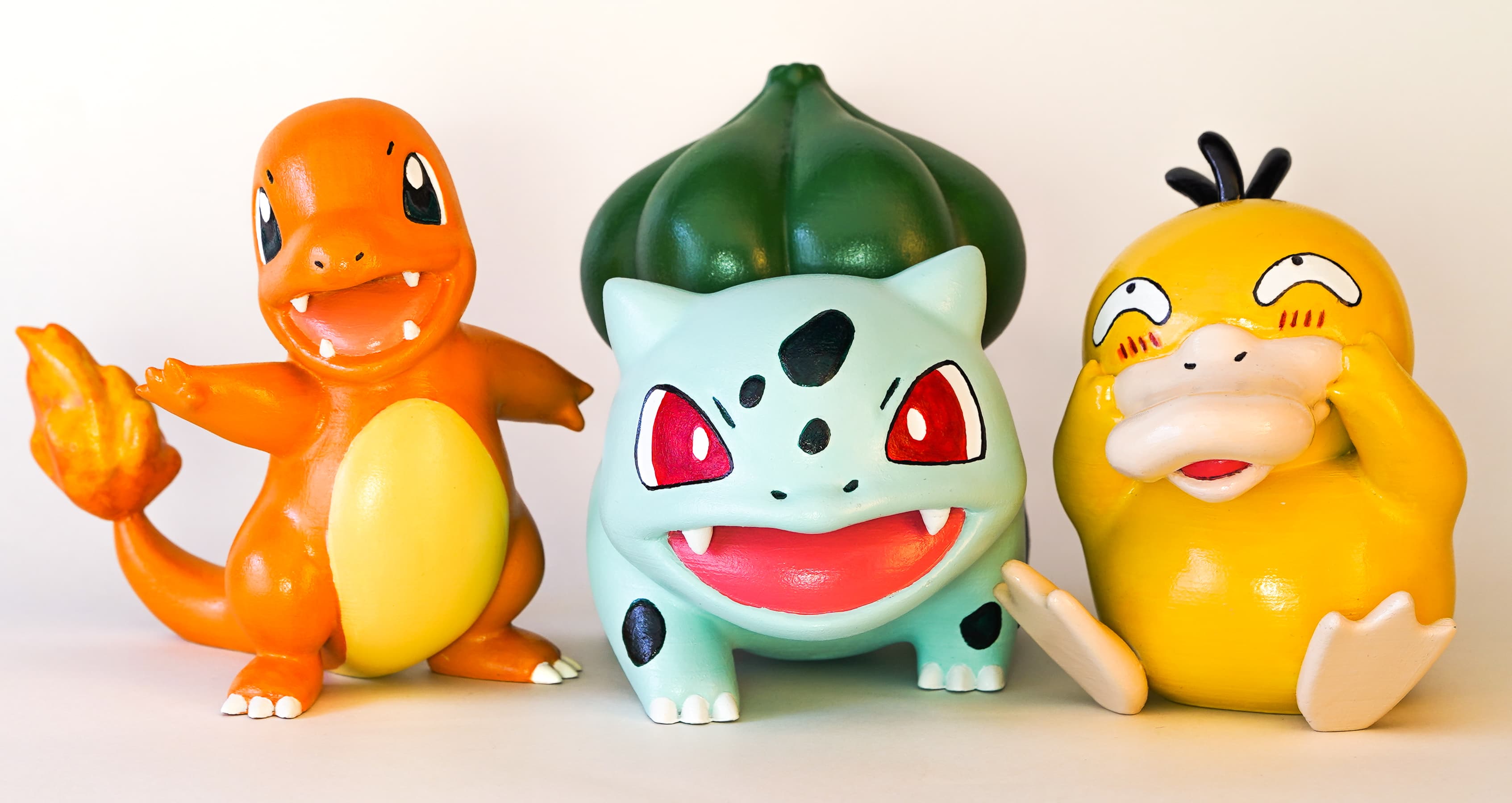 Bulbasaur, Charmander & Psyduck!