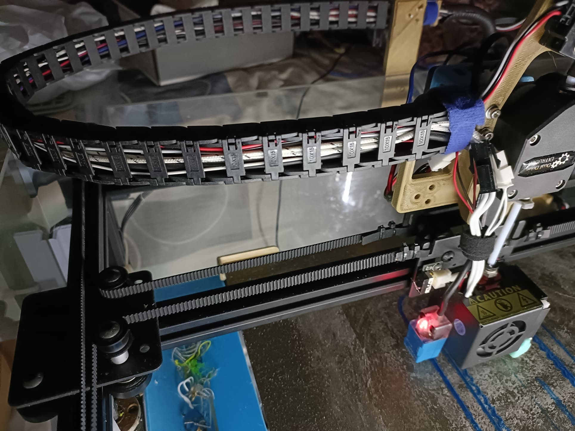 Tronxy X5SA direct drive with 10x15 cable chain 3d model