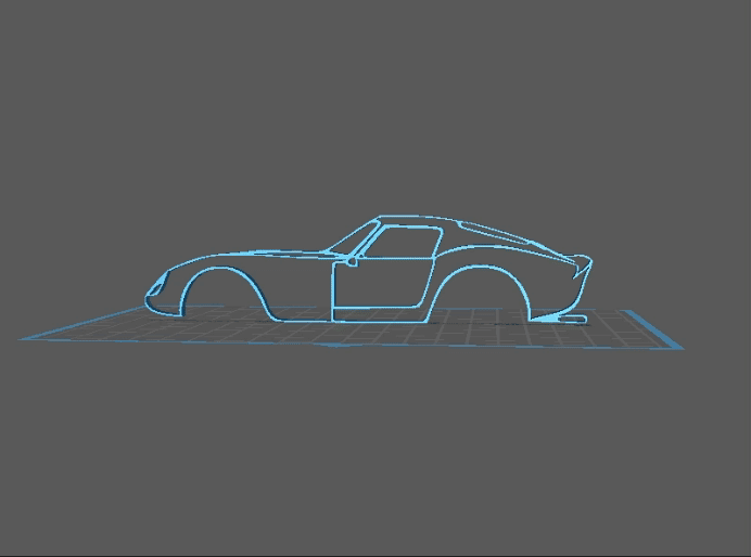Ferrari - GTO Wall art 3d model
