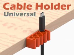 Universal Cable Holder 3d model
