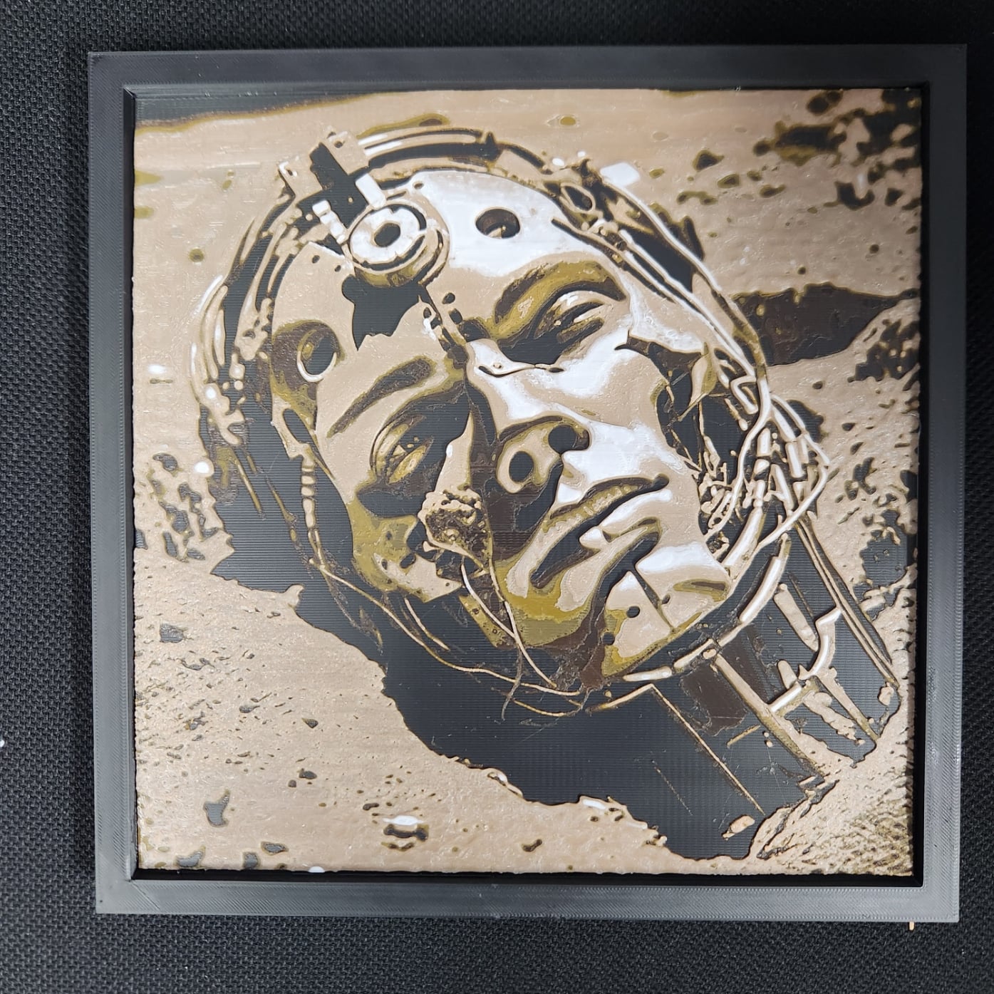 3D Printed Painting - Cyborg 3d model