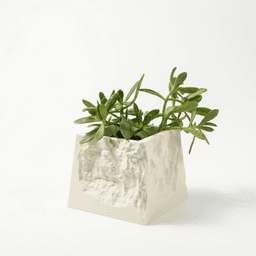 GRYT - Textured Taper Planter with Drainage Tray 3d model