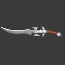 Blightfang Fantasy Sword 3d model
