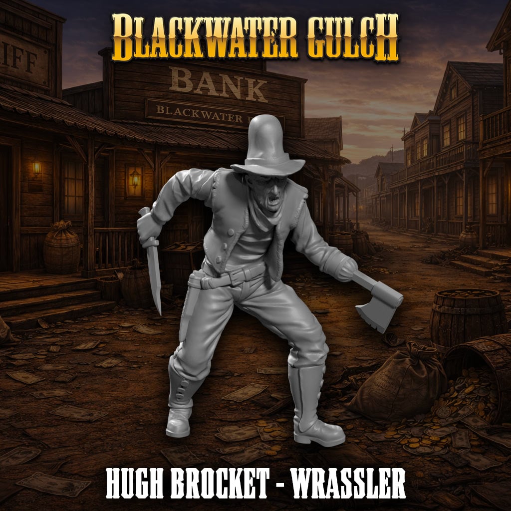 Hugh Brocket - Wrassler 3d model