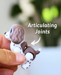 Ludo Springer Spaniel - Articulated Fidget Dog 3d model