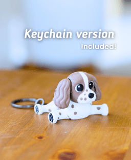 Ludo Springer Spaniel - Articulated Fidget Dog 3d model