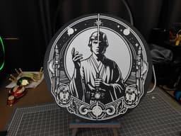 SW Luke Skywalker, Wall Art 3d model