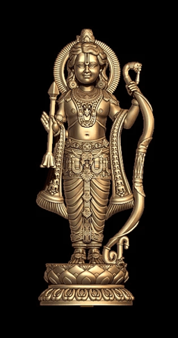 Ram Lalla Murti 3D Model 3d model