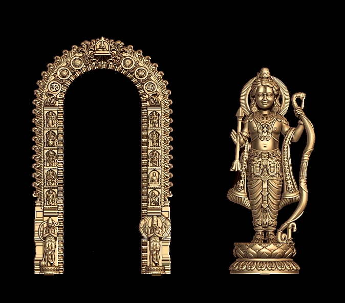 Ram Lalla Murti 3D Model 3d model