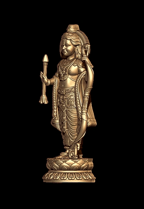 Ram Lalla Murti 3D Model 3d model