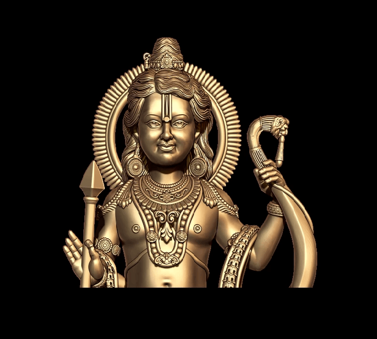 Ram Lalla Murti 3D Model 3d model
