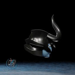 Iron Shadow Helmet 3D Printer File STL 3d model