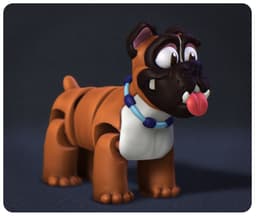 Happy Dogs Boxer 3d model
