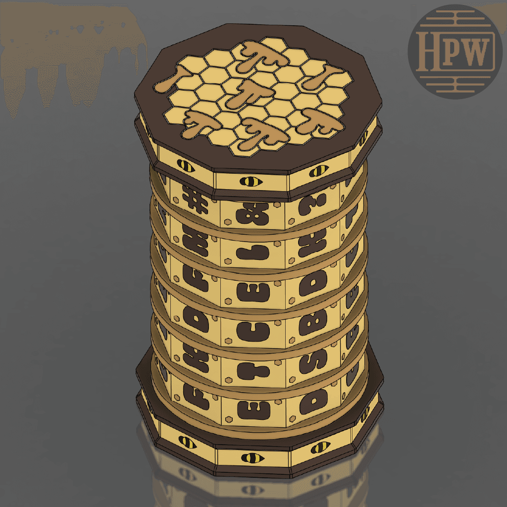 Honeycomb Lockbox 3d model