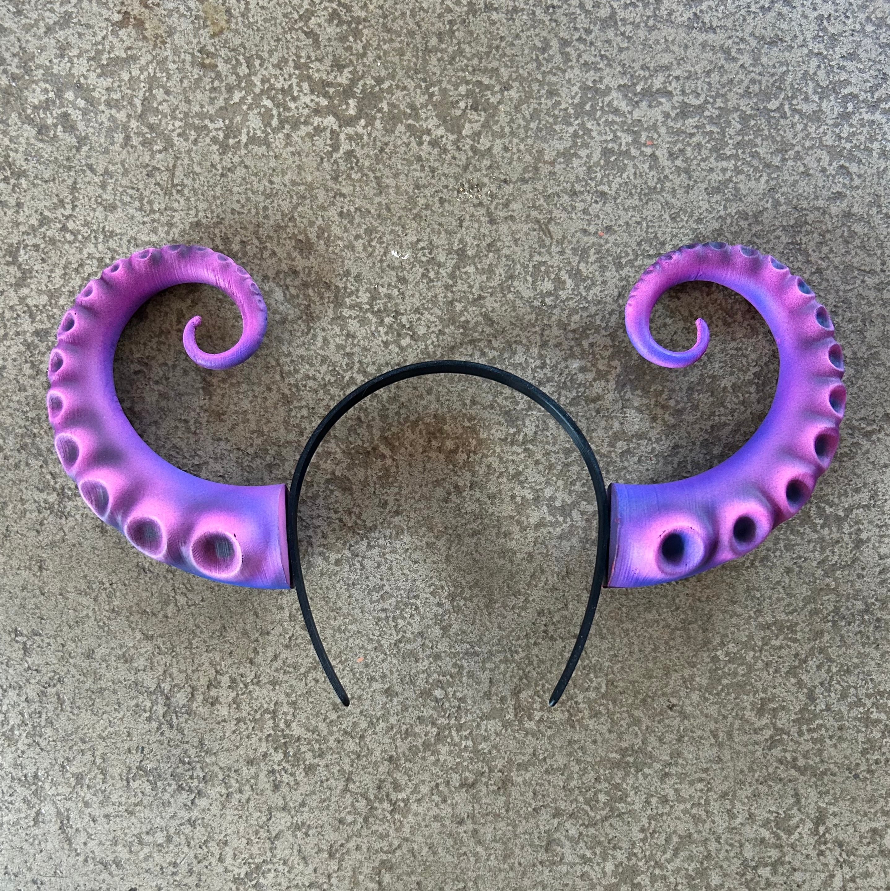 Tentacle Octopus Headband 3d model