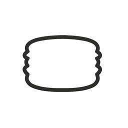 Macaron Cookie Cutter STL File - 4 inches 3d model