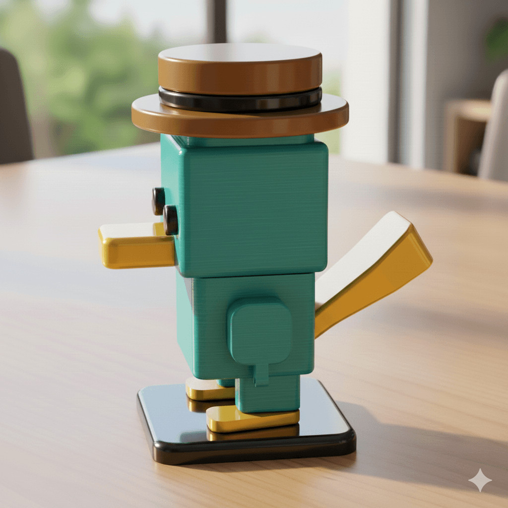 SQUARED PERRY THE PLATYPUS 3d model