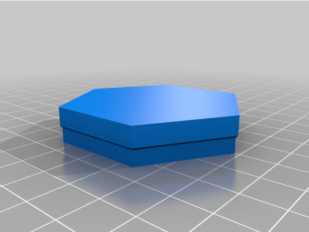 Connectable Vase mode Hex-Boxes with Lids 3d model