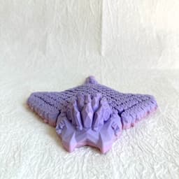 Flexi Cute Crystal Manta Ray 3d model
