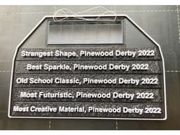 Scout Pinewood Derby Car Trophy 3d model