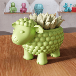 Sheep Planter and Multi-Purpose Organizer 3d model