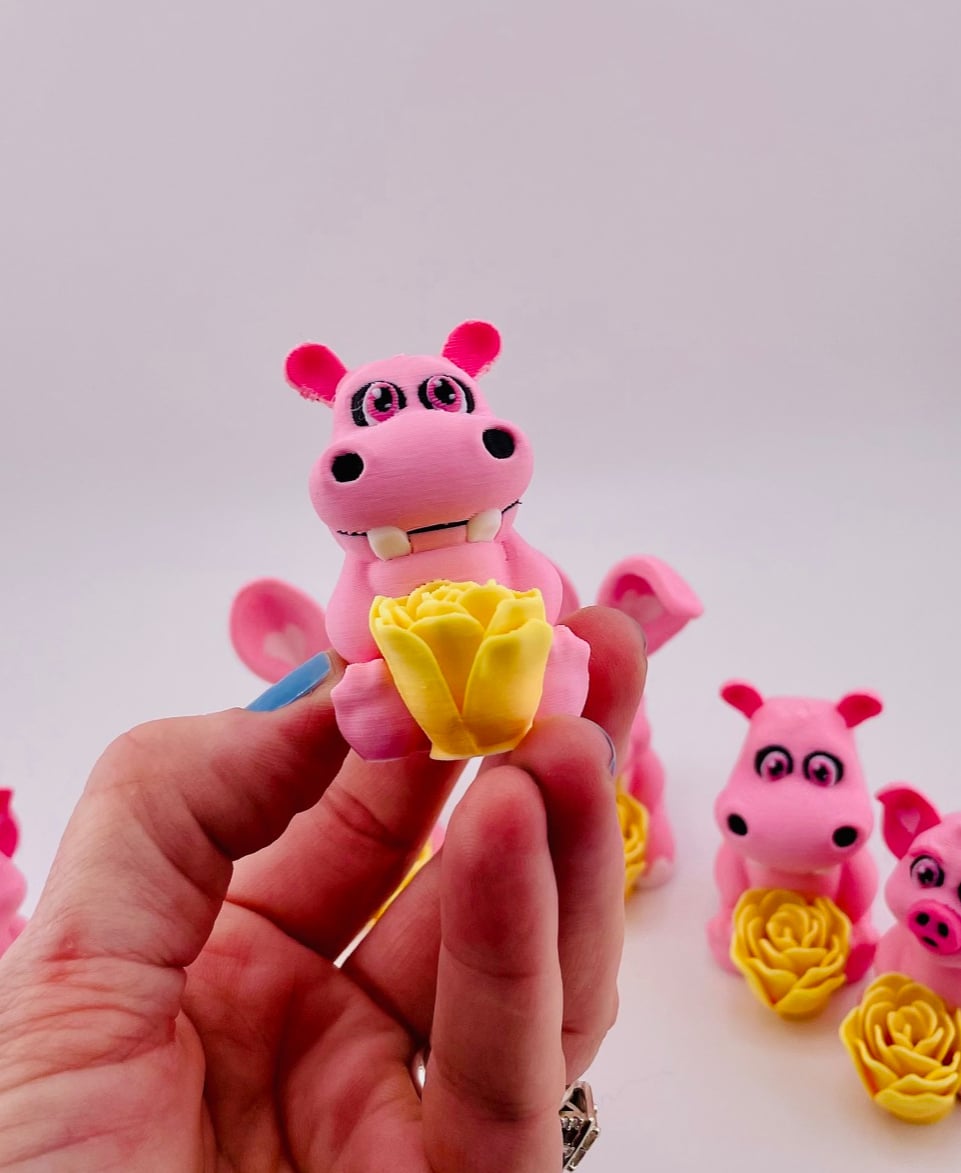 Mother's Day Roseables Hippo 3d model