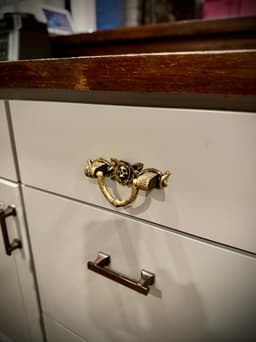 gothic rose drawer handle 3d model