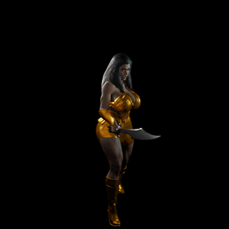 Female Roman Warrior v2.0 3d model
