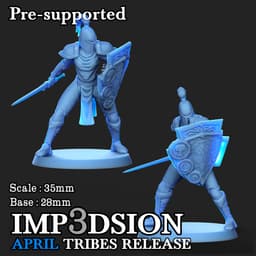 Storm Guard 06, Pack 2 miniatures 3d model