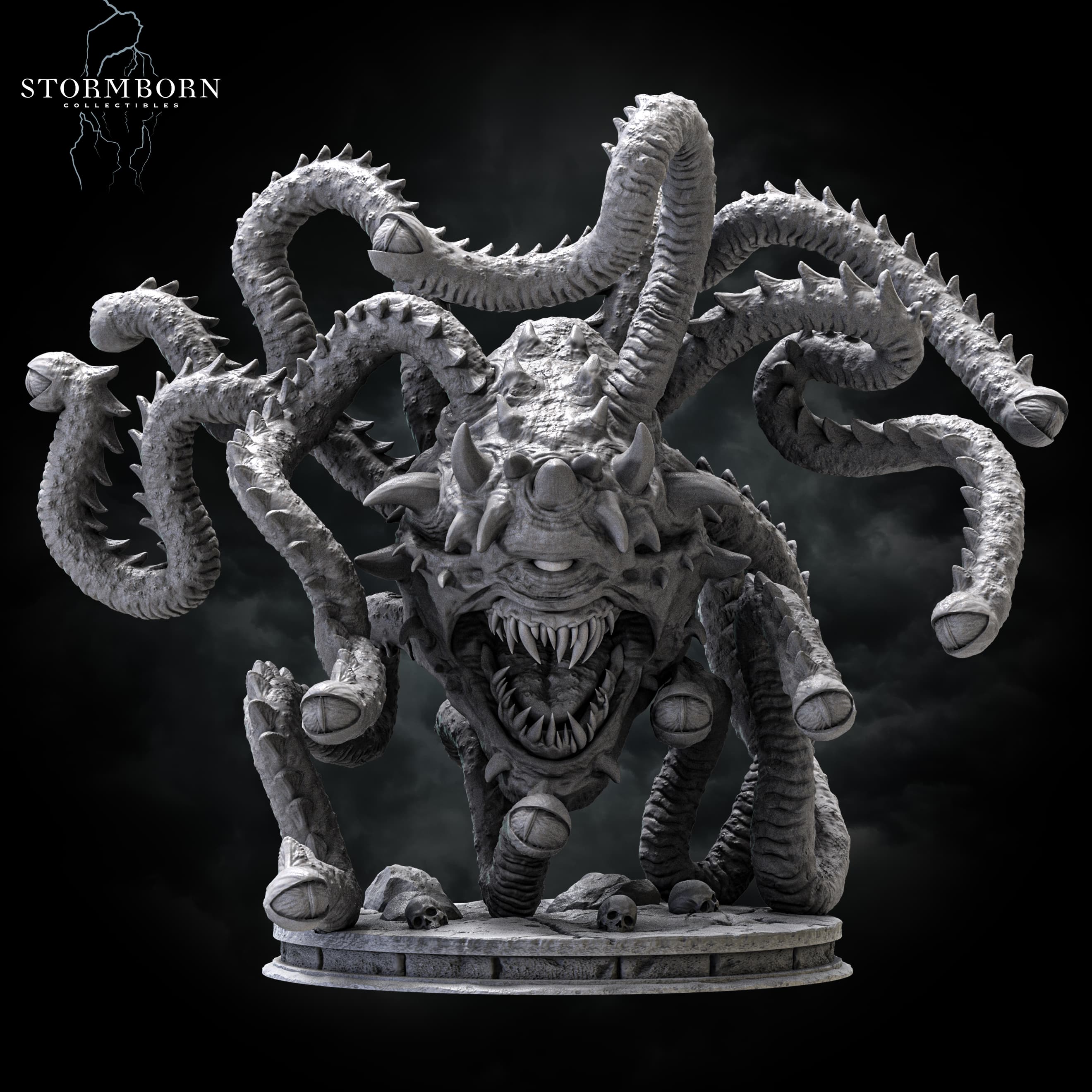 (32mm) Ralakor, Lord of the Beholders 3d model