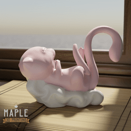 Mew Laughing - Tag Team Promo TCG 3d model