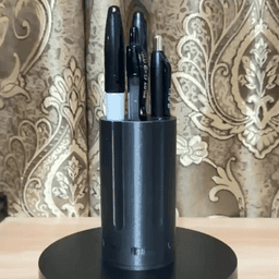 Revolver Cylinder Pen Holder STL File | Unique 3D Printable | FREE 3d model