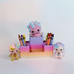Pixie Crayon Holder 3d model