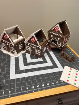 Mimic Gingerbread House Deck Box 3d model
