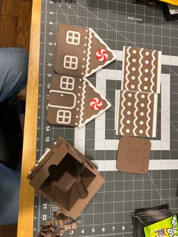 Mimic Gingerbread House Deck Box 3d model