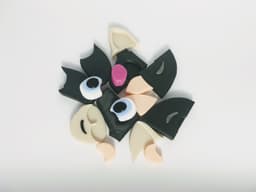 3D puzzle - Cat face 3d model