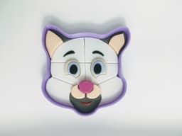 3D puzzle - Cat face 3d model