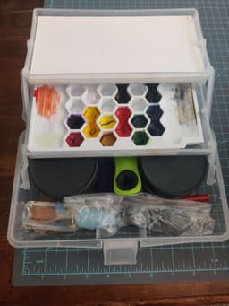 Watercolor Palette for portable Storage container 3d model
