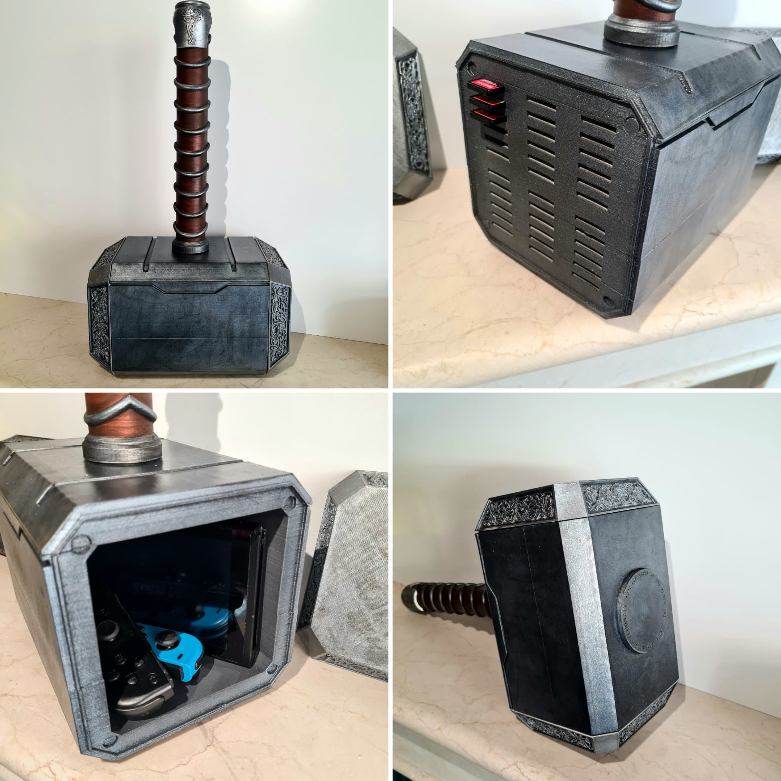 Thor hammer switch holder 3d model
