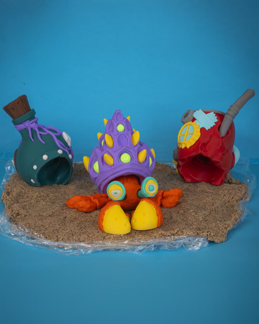 Articulated Twisty Hermit Crab 3d model