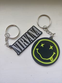 Nirvana keychains 3d model