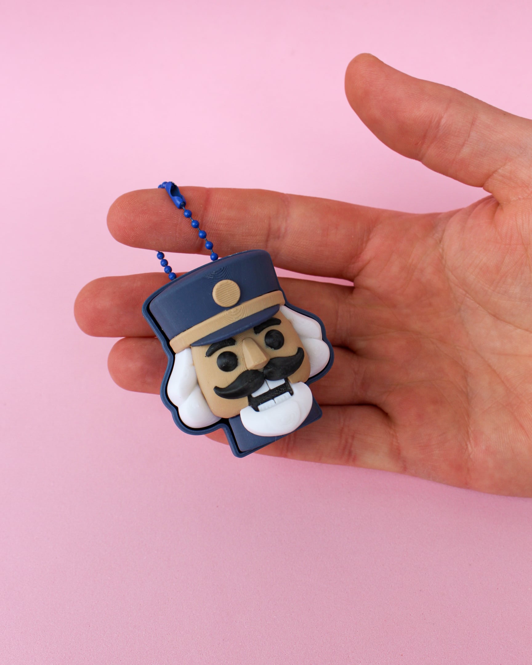 Nutcracker Clicker Keychain β 3D Fidget Toy 3d model