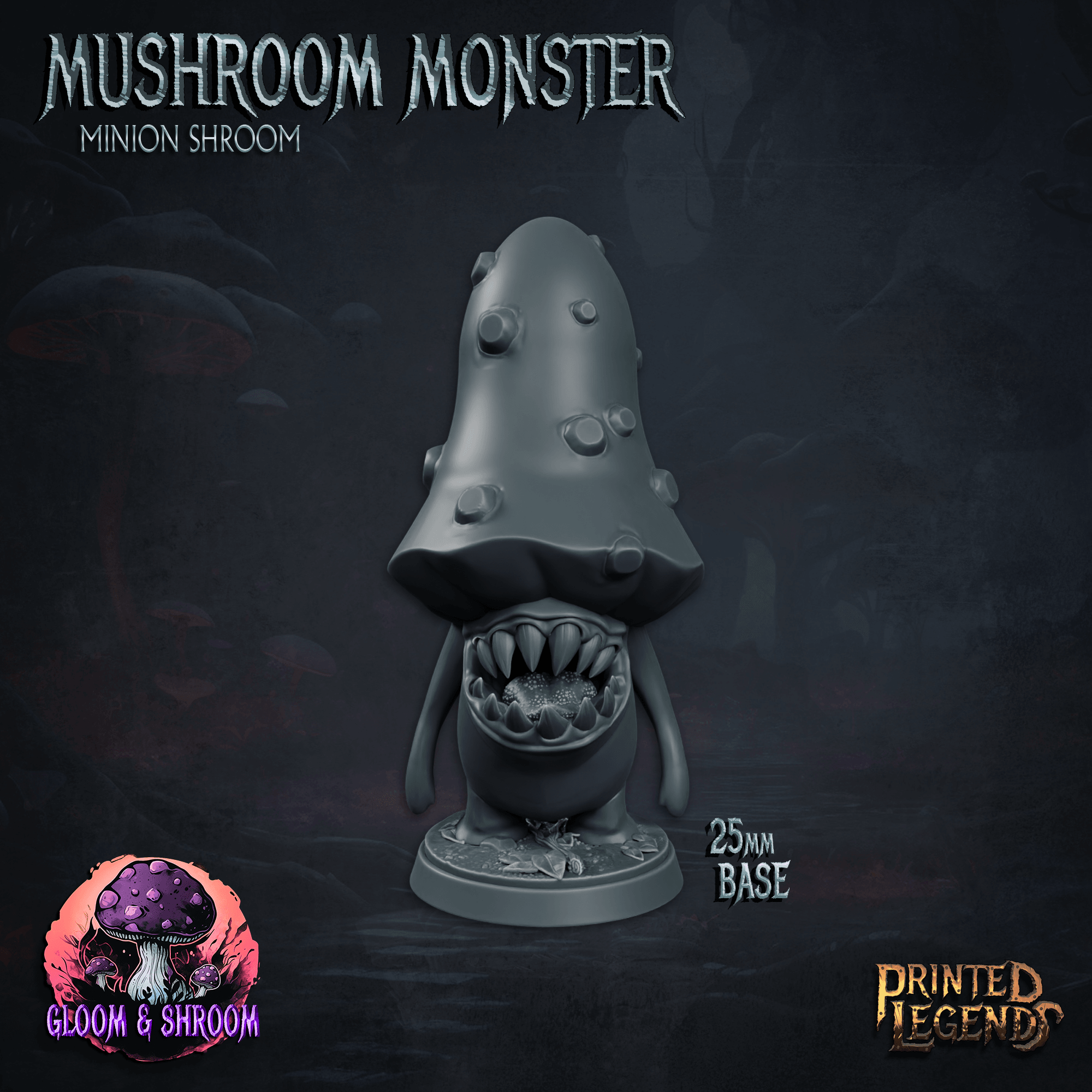 Mushroom Monster 03 (25mm Base) 3d model