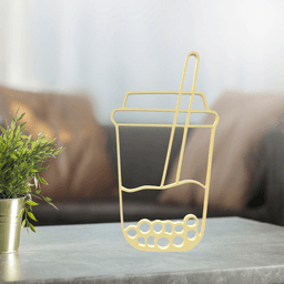 Cup Line Art, Modern, Minimalist 3d model