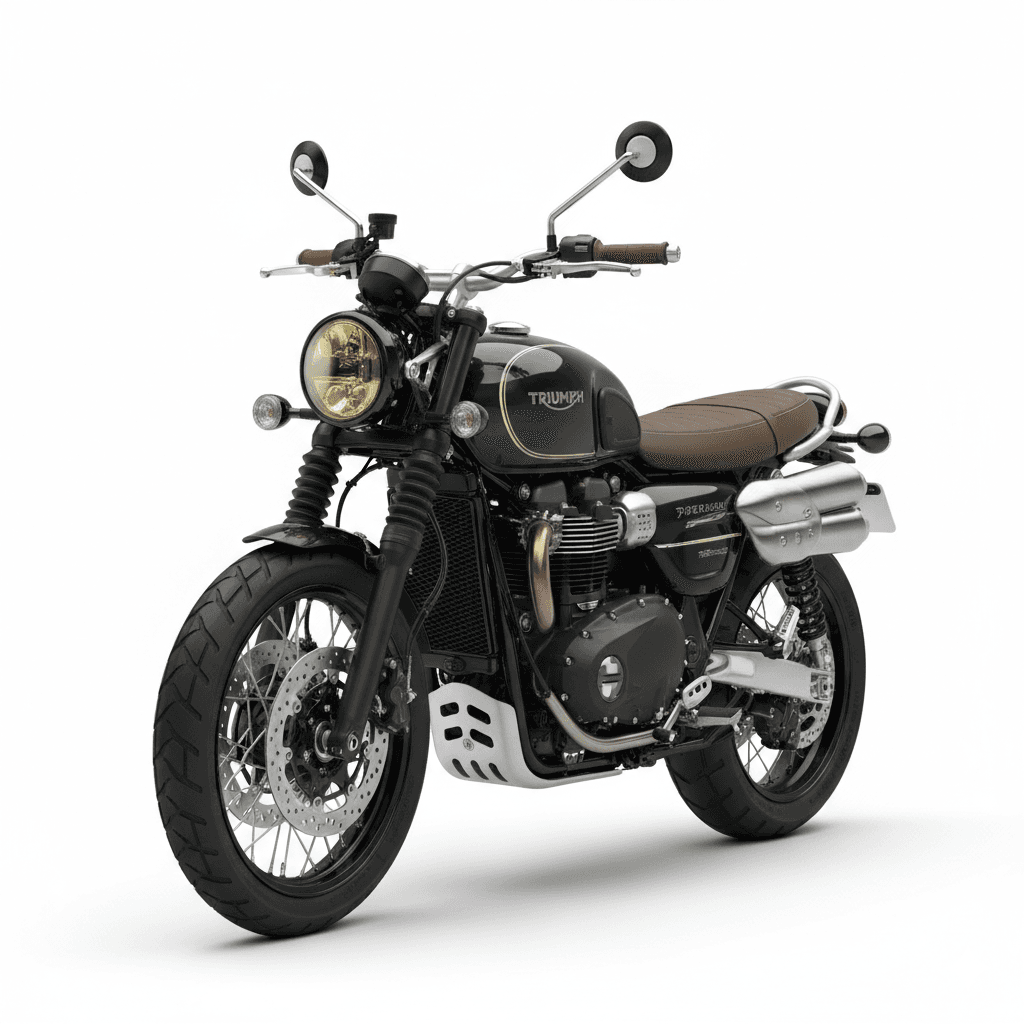 Triumph Scrambler 900 Adventure Motorcycle 3d model
