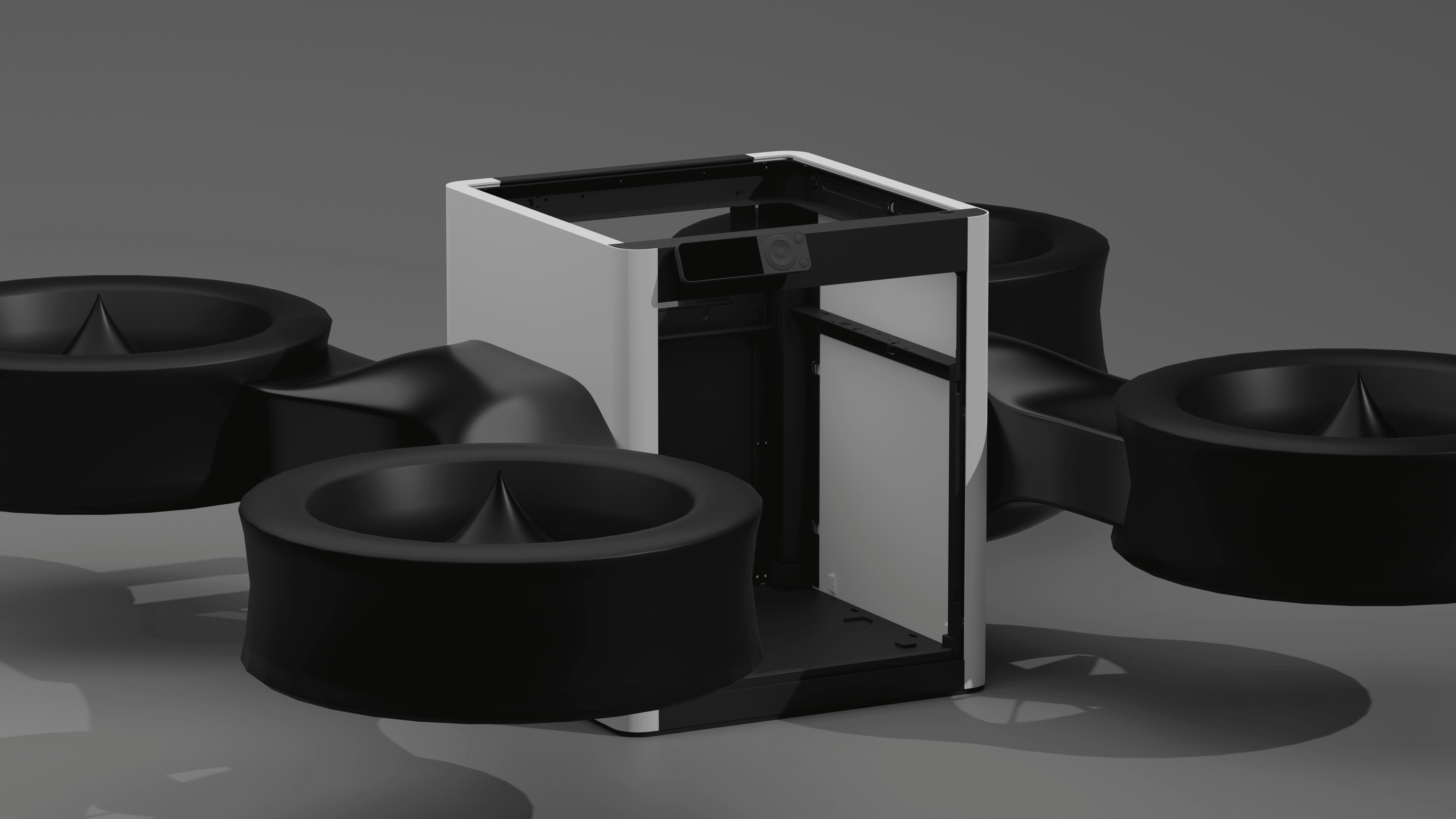 Remix of Bambu Lab P1P Frame #ThangsBambuContest 3d model